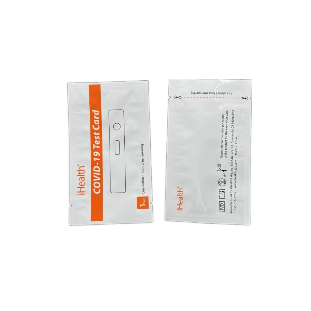 rapid test aluminum foil pouch